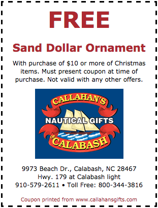 free sand dollar ornament
