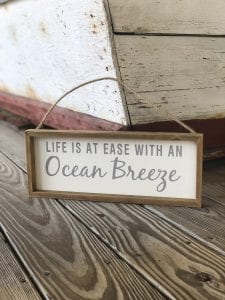 Ocean Breeze sign